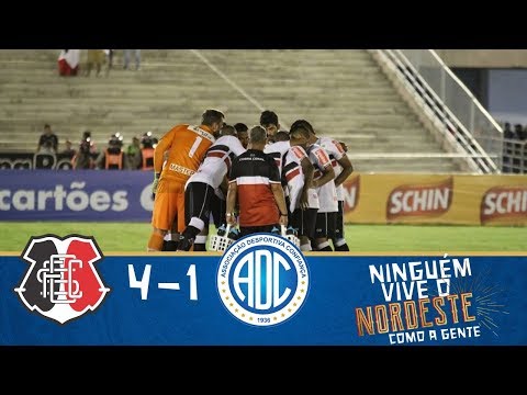 Melhores Momentos - Santa Cruz 4 x 1 Confiança - Copa do Nordeste (28/03/2018)