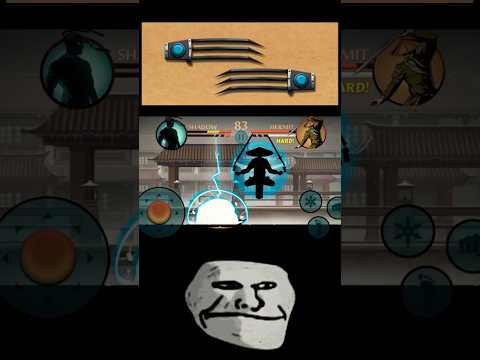 "Enduring Hermit's Lightning Strikes and Striking Back with Lynx Claws | Shadow Fight 2 #trollface"