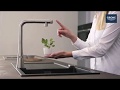 Купить Смеситель для кухни с выдвижным изливом Grohe Minta SmartControl 31613A00 кран цвета графит в Киеве vannaja.kiev.ua