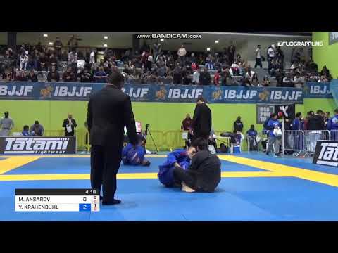MAGOMED ANSAROV vs YANNICK KRAHENBUHL 2019 European Jiu Jitsu IBJJF Championship