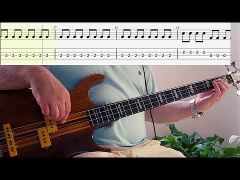 Mike Olfield -  Moonlight Shadow Bass Cover with TAB
