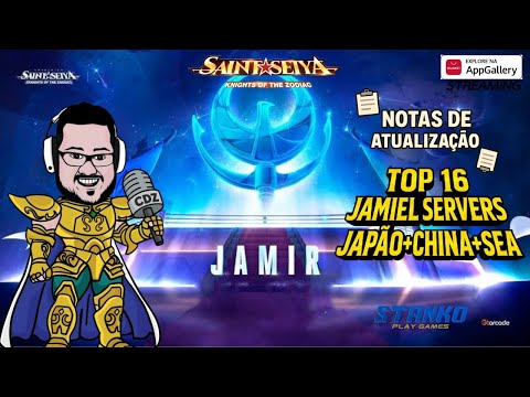 🏆JORNADA JAMIEL TOP 16 SERVERS JAPÃO+CHINA+SEA🏆✅✅@AppGallery 20% CASHBACK! SAINT SEIYA AWAKENING