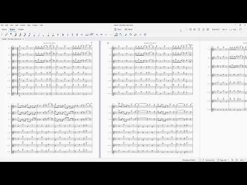 Flute Sheet Music -Feedin' The Kitty (Roy Bargy). Arranged for flute ensemble. Full Score and Parts. image 2