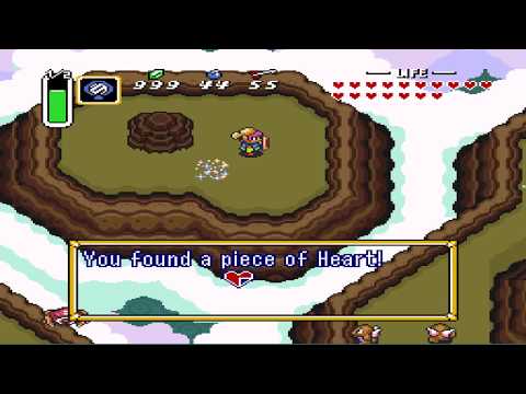 Death Mountain Island piece of heart location - Zelda: A Link to the Past