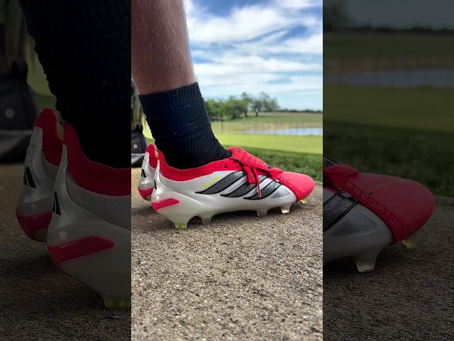 Vídeo relacionado con adidas Unisex niños Predator League Fold-Over Tongue Firm Ground Football Boots Kids, Core Black/FTWR White/Lucid Red, 36 2/3 EU