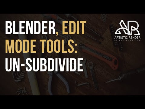 Blender - Un-Subdivide, edit mode tool explained