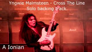 Yngwie Malmsteen - Cross The Line (guitar solo backing track)