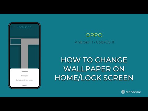 How to Change Wallpaper on Home/Lock screen - Oppo [Android 11 - ColorOS 11]