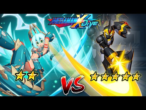 Zinogre Iris 2* Vs Shadow Armor X 5* - Mega Man X DiVE (Mobile Controls PvP)