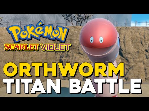 Pokemon Scarlet & Violet Orthworm, The Lurking Steel Titan Battle