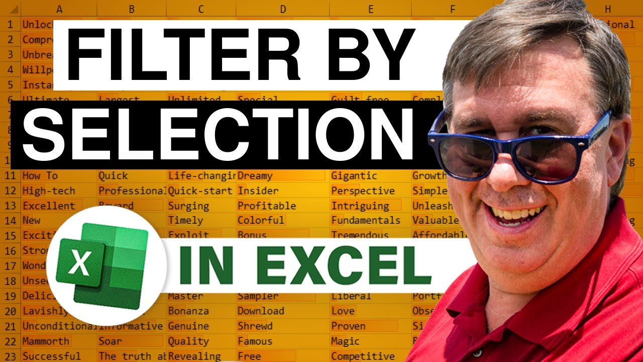 Learn Excel Filter By Selection Podcast 1975 MrExcel Message Board