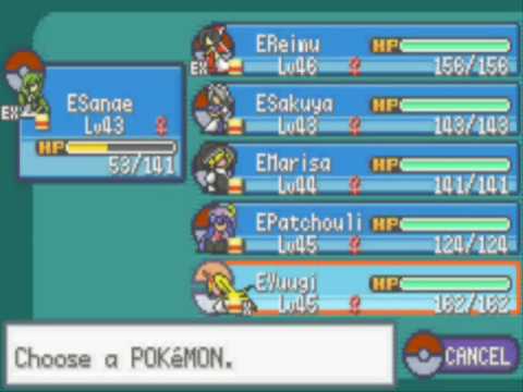 Touhou ~東方人形劇~ (Touhoumon ENG)Gym Battles 4-6 (Erika, Koga & Sabrina)