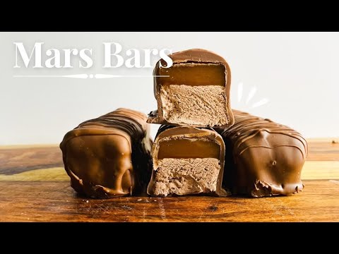 The Best Homemade Mars Bars | How to make milky way bars #marsbar #milkywaybar #nougat