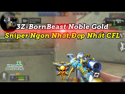 CF Legends | Barrett M82A1-Born Beast Noble Gold Skin Băng Sniper Ngon Nhất,Đẹp Nhất CFL | Tường CT