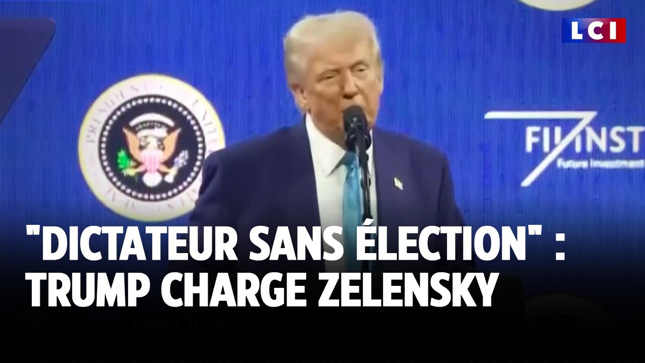 "Dictateur sans élection" : Trump charge Zelensky｜LCI