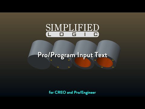 Pro/Program - INPUT TEXT for CREO & Pro/E