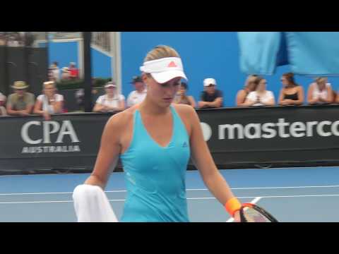 Kristina Mladenovic - not in a great mood today