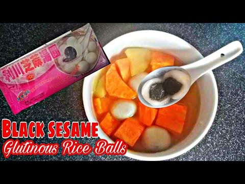 Black Sesame Glutinous Rice Balls