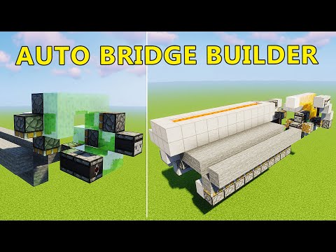 Redstone Infinite Auto Bridge Building Machine Build in Minecraft