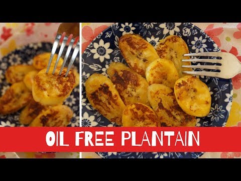 Water Fried Plantain! | Oil Free Healthy Alternative | The Vegan Nigerian