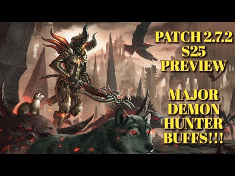 Diablo 3 Season 25 Patch 2.7.2 Preview is out.  Major Demon Hunter buffs to Marauder and Impale!!!