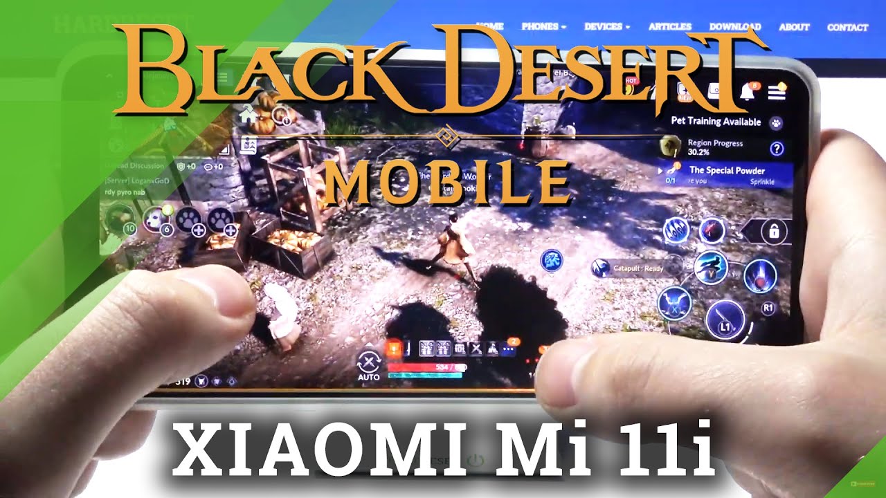 Xiaomi Mi 11i - Black Desert Mobile Settings & Performance Test