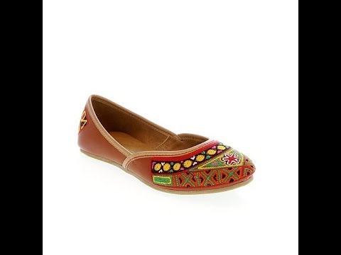 Fern Finds Embroidered Eastern Flats