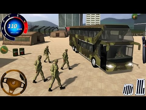 US Army Bus Driving - Military Transporter Squad 2025 - US Bus Driving Simulator 3D Gameplay - 03