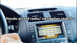 How to get honda radio navigation code | stereo code
