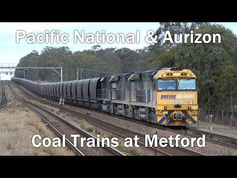 [4K] Pacific National & Aurizon Coal Trains at Metford | Hunter Valley