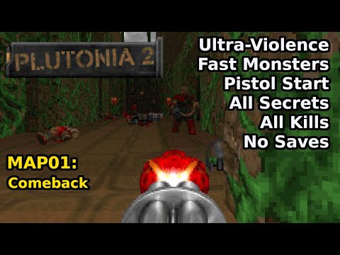 Plutonia 2 - MAP01: Comeback (Fast Ultra-Violence 100%)