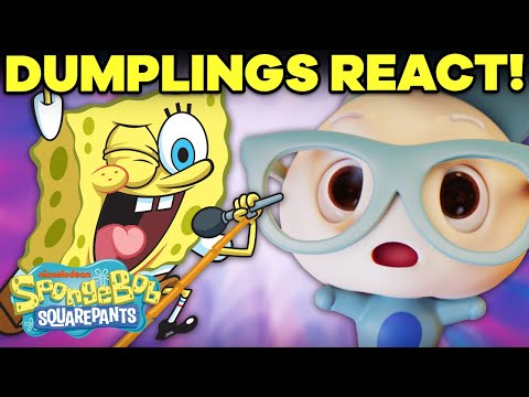 Dumplings React to SpongeBob Songs + Scenes! ?? My Squishy Little Dumplings | SpongeBob
