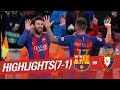 Highlights FC Barcelona vs Osasuna (7-1)