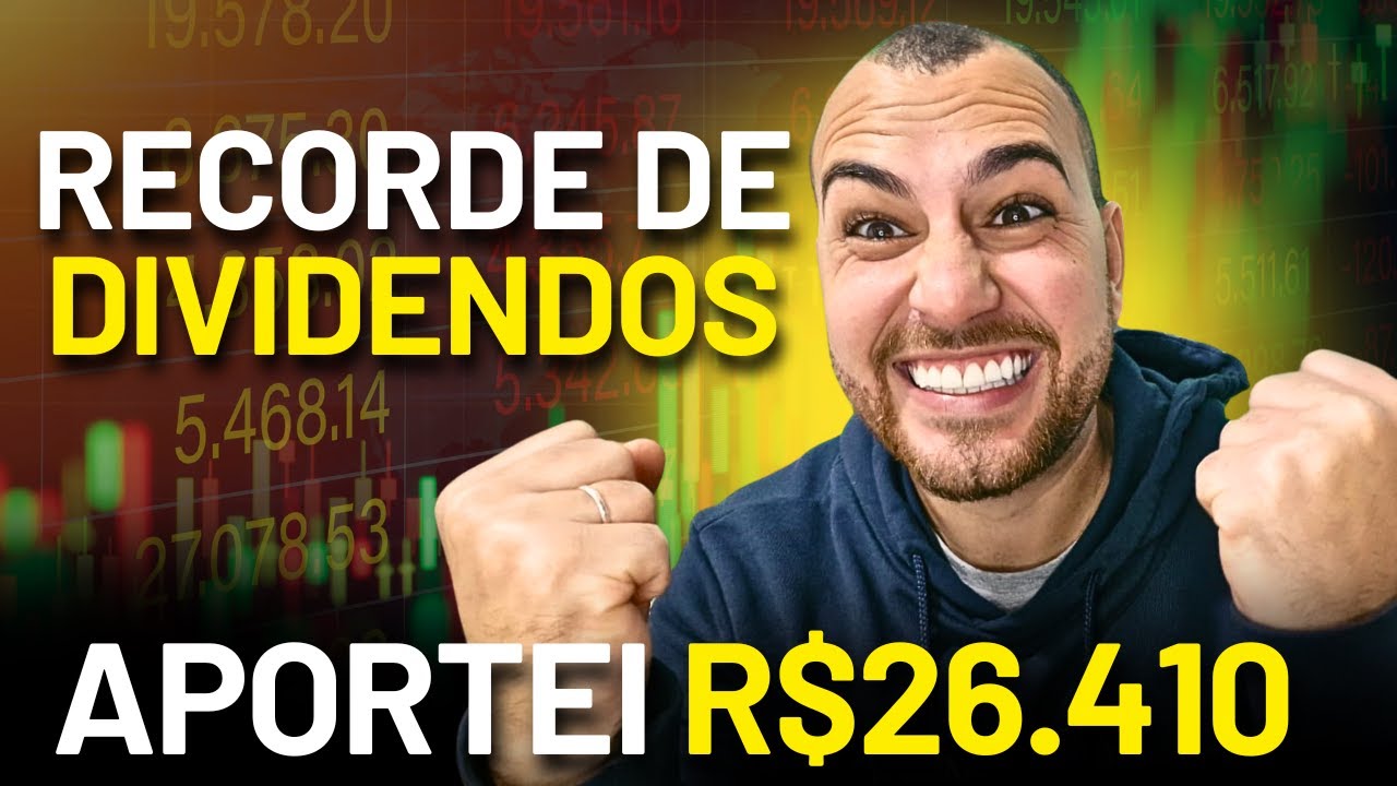 APORTES DO MÊS EM AÇÃO E ETFS DE DIVIDENDOS, RENTABILIDADE DA CARTEIRA, RECORDE DE DIVIDENDOS E MAIS