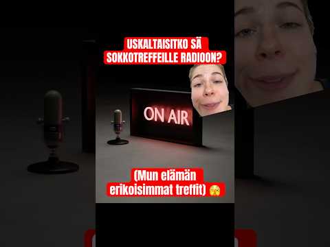 Uskaltaisitko sä treffeille radioon? Huom tää on vain täysi-ikäisille ja opiskelijoille!🤓💖#komedia