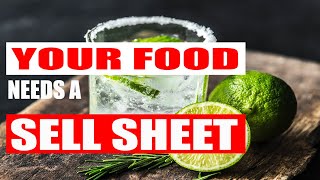 How to make a Product Sell Sheet [ Food Product Sell Sheets ]