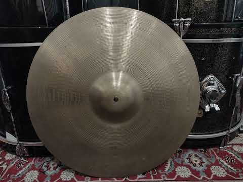 Vintage 1970s A Avedis Zildjian 20" Crash Ride Cymbal 1696g