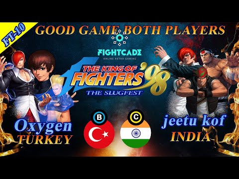 KOF 98 🔥Oxygen (TURKEY) 🔥Vs jeetu kof (INDIA) 😱 Fightcade. Good game by both players.