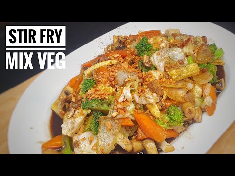 Thai Style Vegetable Stir Fry Recipe - ผัดผักรวม | Thai Girl in the Kitchen