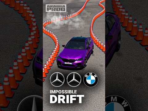 BMW vs 2x MERCEDES-BENZ: EXTREME DRIFT BETWEEN CONES 🤯 (BeamNG.drive)