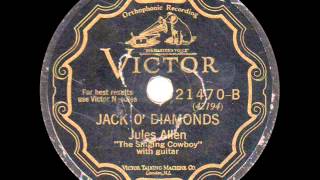 Jules Allen - Jack o' Diamonds - 1928