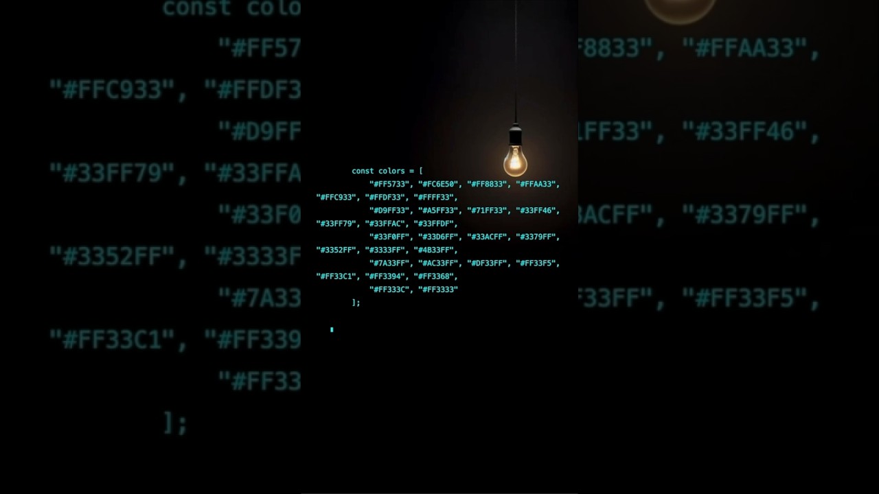 Simple and Clean Color Palette #html #css #javascript #short #code