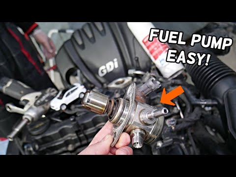 HYUNDAI SANTA FE HIGH PRESSURE FUEL PUMP REPLACEMENT REMOVAL