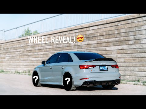 NEW WHEELS FOR MY AUDI RS3!!