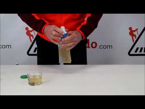 RayonRando : test de la gourde souple filtrante BeFree de Katadyn