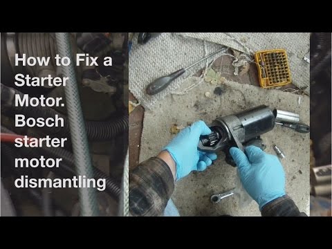 How to Fix a Starter Motor. Remove, Dismantle and Fix a Bosch Starter Motor on MG Rover
