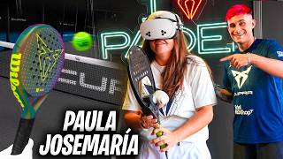 PAULA JOSEMARÍA JUEGA a PÁDEL en REALIDAD VIRTUAL - Pádel VR