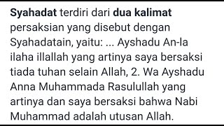 Download lagu Syahadat rukun islam yang pertama mp3