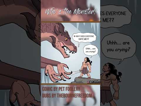 Heartbroken Dragon | Comic Dub #comics #comicdub #dragon #dnd #manga #funny #petfoolery #knight #dub