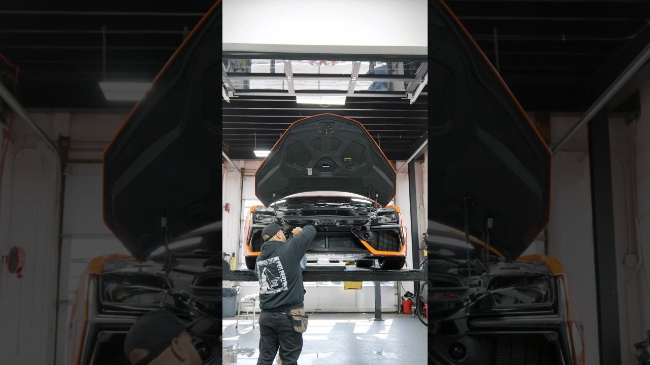 Lamborghini Revuelto in for XPEL Ultimate Plus PPF, XR Plus Window Film at NRS Restyling